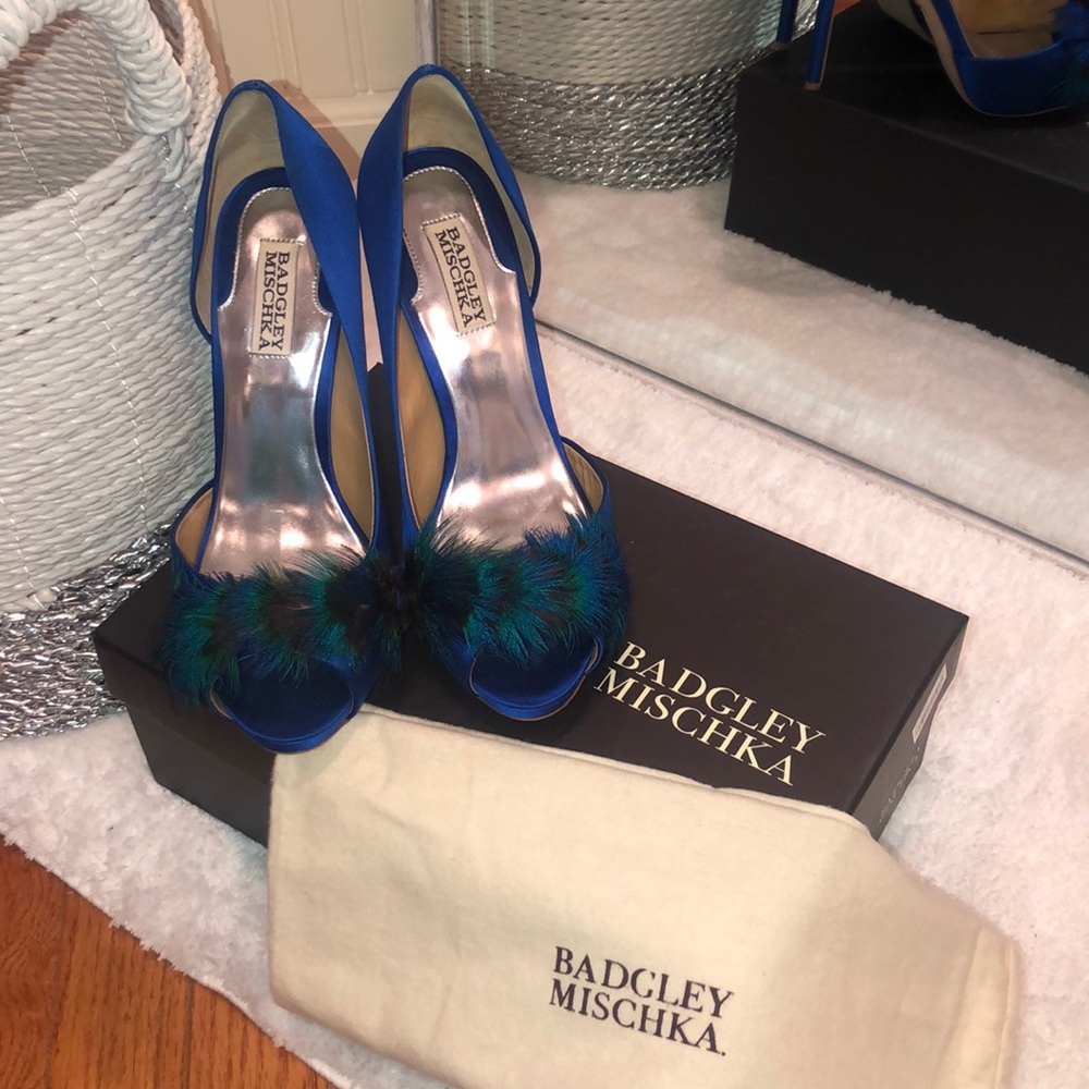 Badgley Mischka Peacock Heels